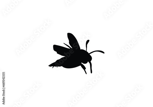 Barbut s Cuckoo Bumblebee minimal style icon illustration © samia