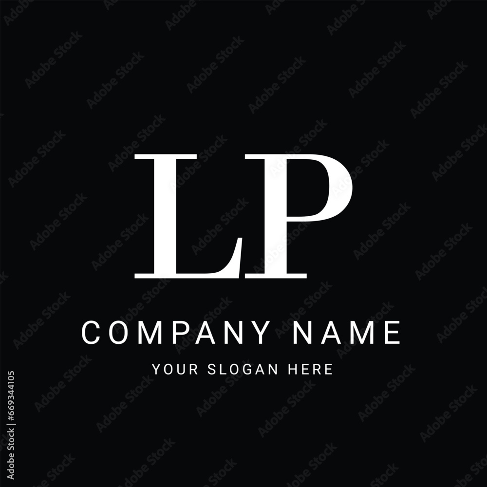 LP Letter Initial Logo Design Template Vector Illustration LP Letter Initial Logo Design Template Vector Illustration