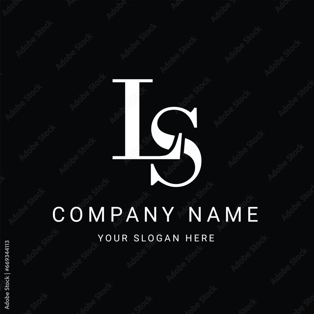 LS Letter Initial Logo Design Template Vector Illustration LS Letter Initial Logo Design Template Vector Illustration