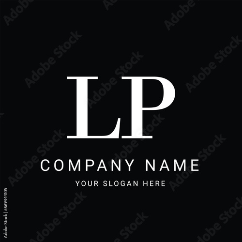 LP Letter Initial Logo Design Template Vector Illustration