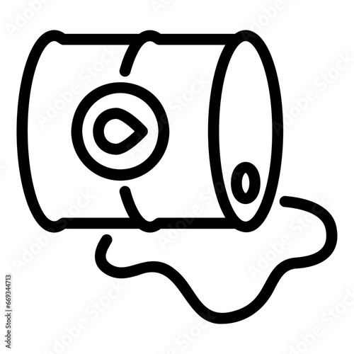oil spill outline icon