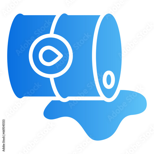 oil spill gradient icon