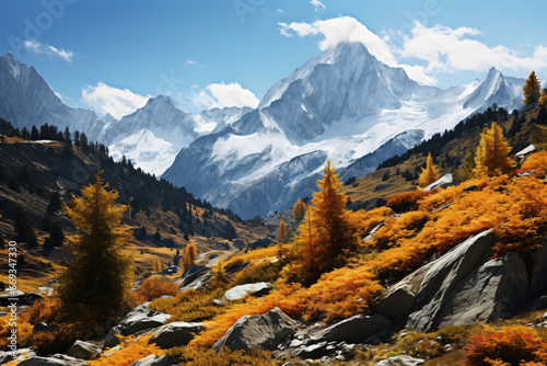 mountain autumn landsape