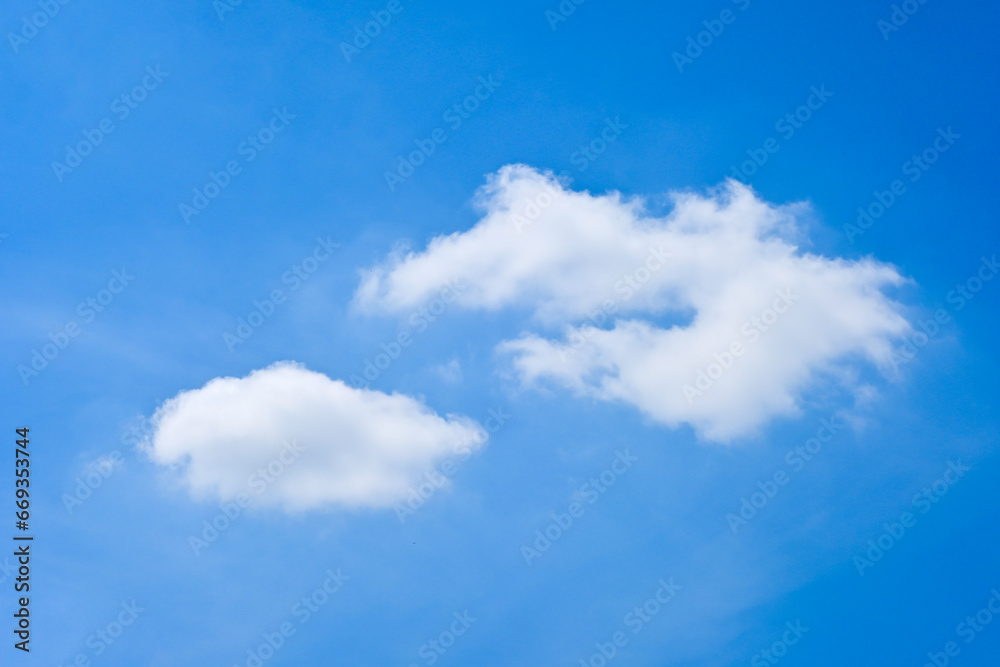 beautiful blue sky and white fluffy group of clouds with sunrise in the morning, natural background beautiful blue sky and white fluffy group of clouds with sunrise in the morning, natural background