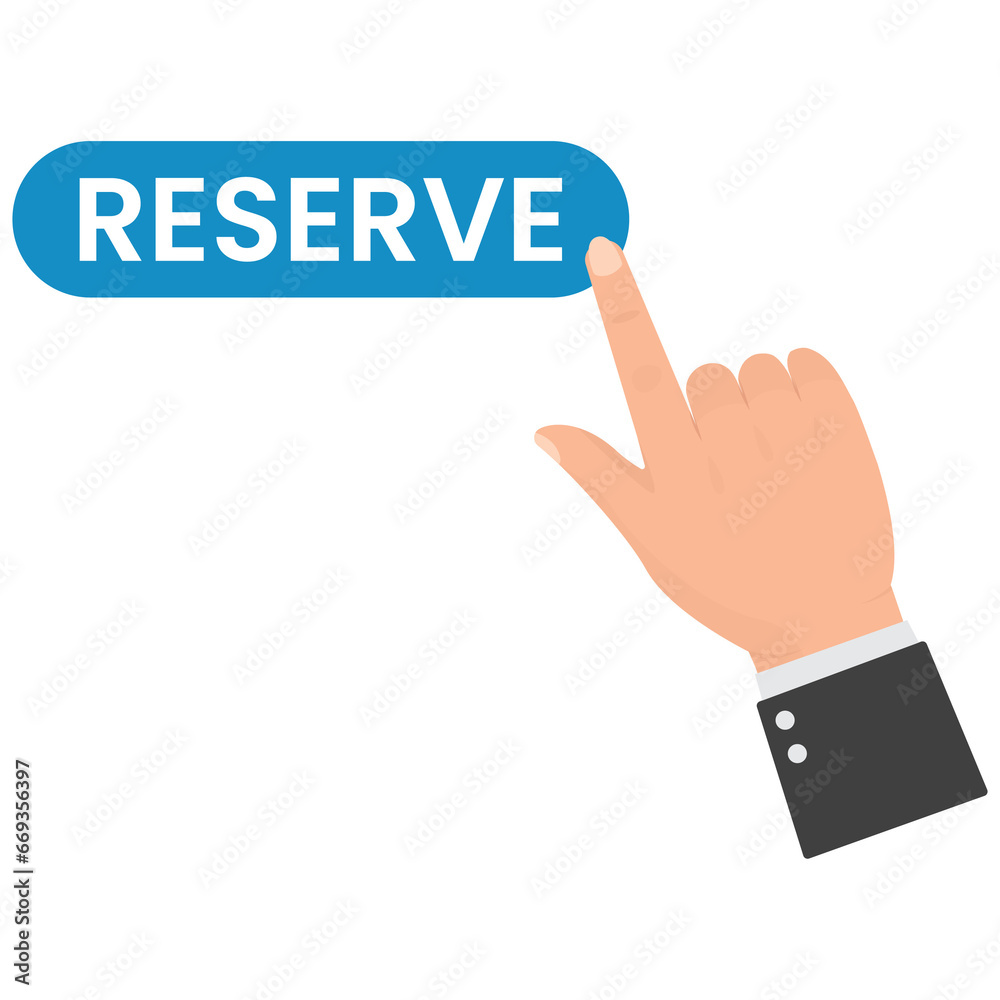 Vector illustration of press the reserve button icon sign and symbol. colored icons for website design .Simple design on transparent background (PNG). Vector illustration of press the reserve button icon sign and symbol. colored icons for website design .Simple design on transparent background (PNG).