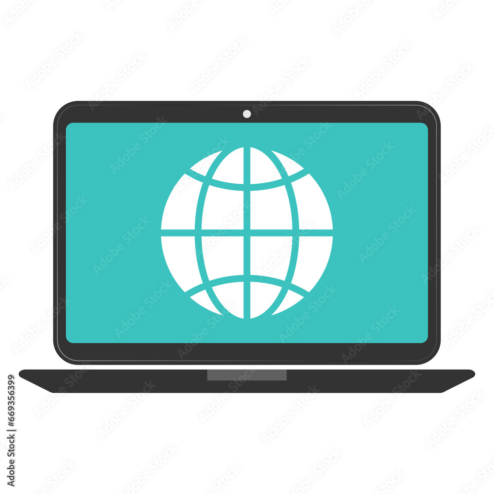 Vector illustration of laptop internet icon sign and symbol. colored icons for website design .Simple design on transparent background (PNG). Vector illustration of laptop internet icon sign and symbol. colored icons for website design .Simple design on transparent background (PNG).