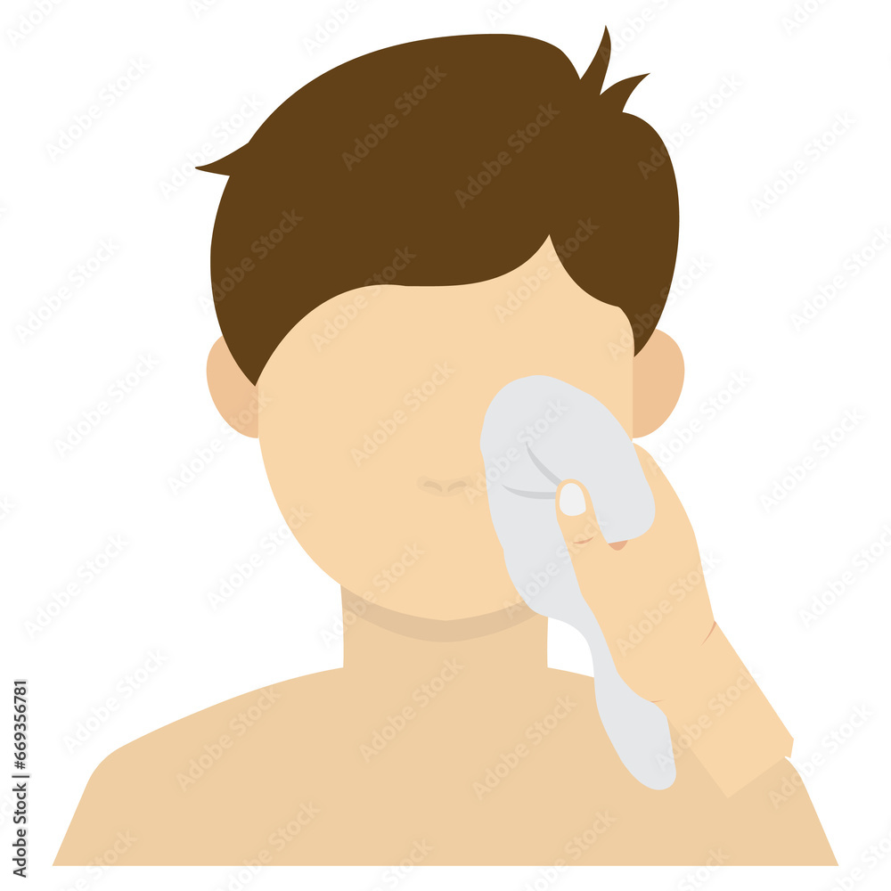 Vector illustration of wipe face icon sign and symbol. colored man icons for website design .Simple design on transparent background (PNG). Vector illustration of wipe face icon sign and symbol. colored man icons for website design .Simple design on transparent background (PNG).