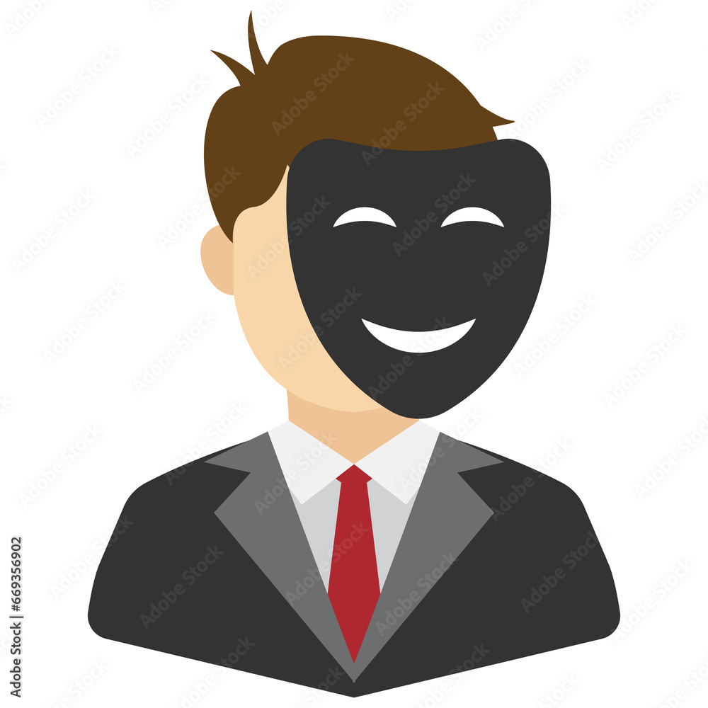Vector illustration of masked employee icon sign and symbol. colored icons for website design .Simple design on White background. Vector illustration of masked employee icon sign and symbol. colored icons for website design .Simple design on White background.