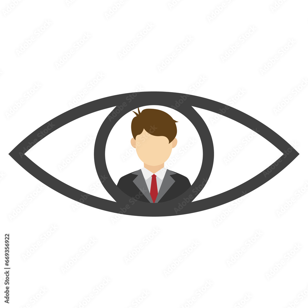 Vector illustration of employee spy icon sign and symbol. colored icons for website design .Simple design on White background. Vector illustration of employee spy icon sign and symbol. colored icons for website design .Simple design on White background.