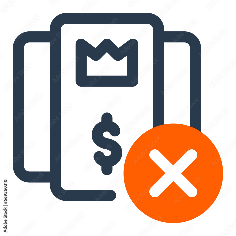 Inactive Subscription Alert Icon Inactive Subscription Alert Icon