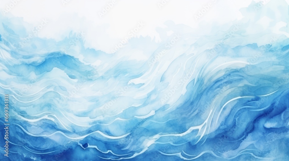 dreamlike blue abstract wavy watercolor waves background wallpaper wave background, in the style of colorful graphic art