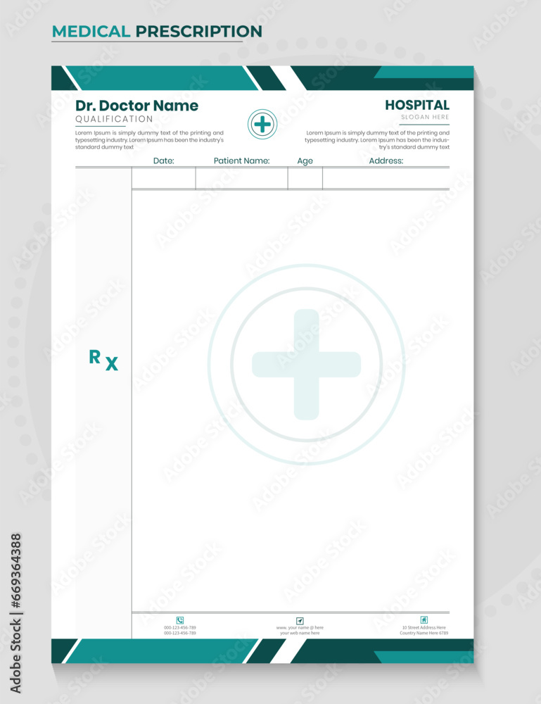 Medical Doctor Prescription Template Healthcare Medical Prescriptions Medical doctor prescription template healthcare medical prescriptions
