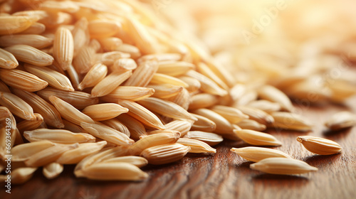 close up of wheat grains photo