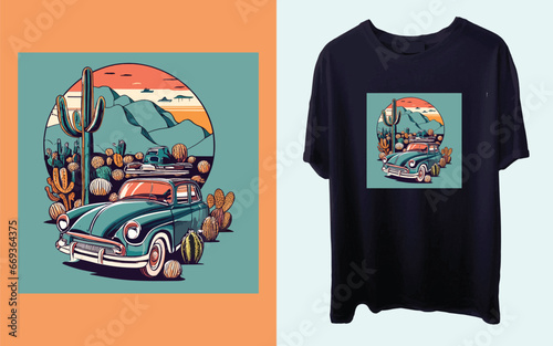 Vintage Jeep T Shirt Design