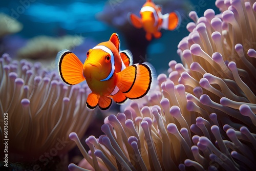 clown fish in natural ocean environment. Ocean photography © Muhammad