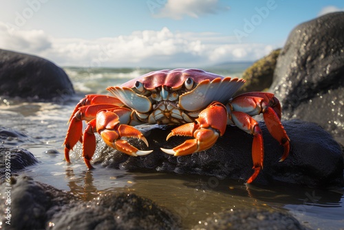 dungeness crab in ocean natural environment. Ocean nature photography