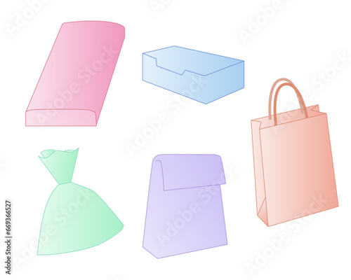 ギフト用に包む図形