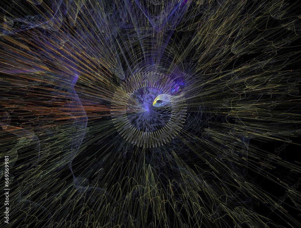 Obraz premium Imaginatory fractal abstract background Image
