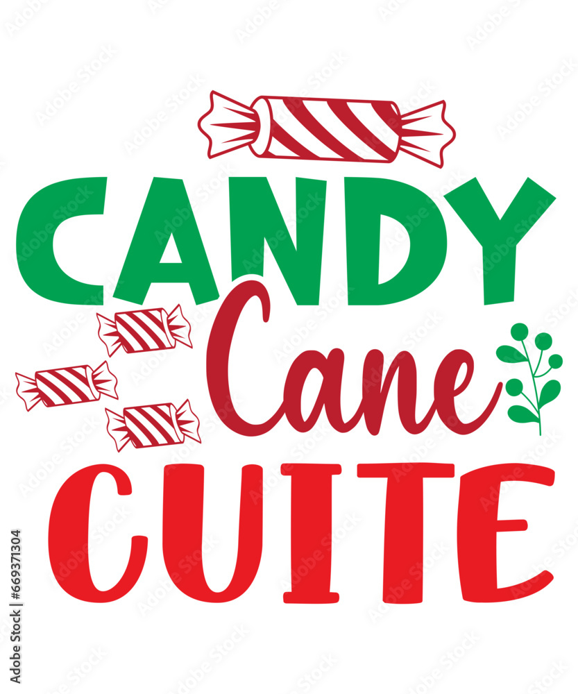 Candy Cane Cutie Svg,Candy Cane CutieT-shirt, cut files, Christmas Cricut, Funny Christmas, Christmas Quote, USA Holiday