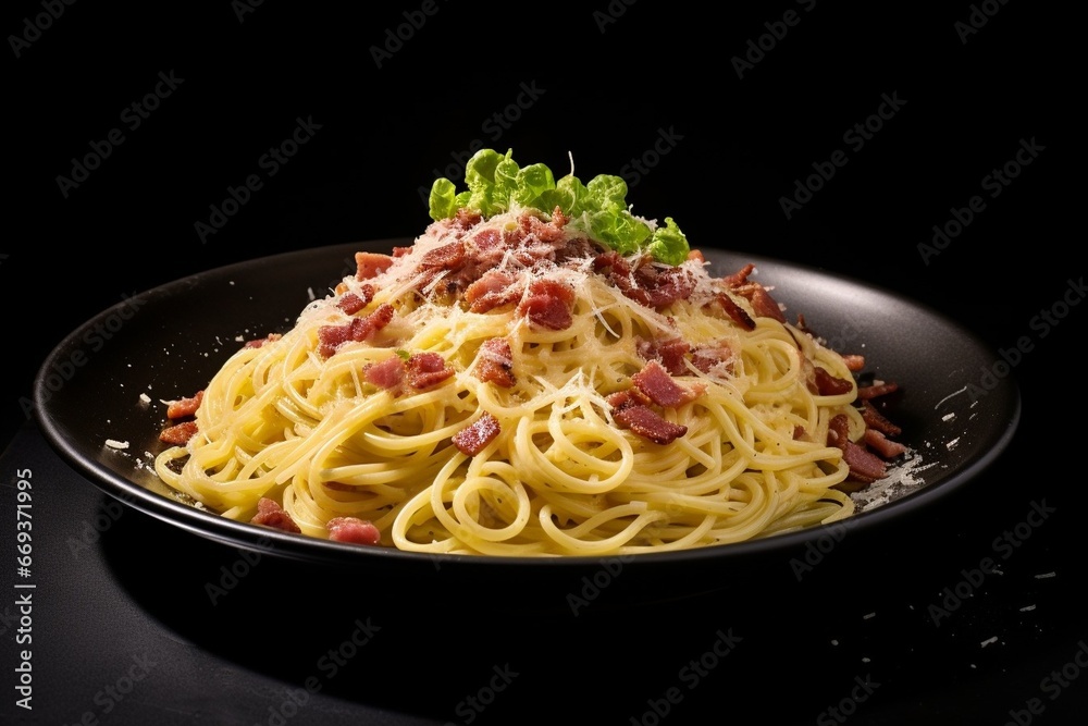 Generative AI : Homemade Carbonara pasta,spaghetti carbonara Generative AI : Homemade Carbonara pasta,spaghetti carbonara