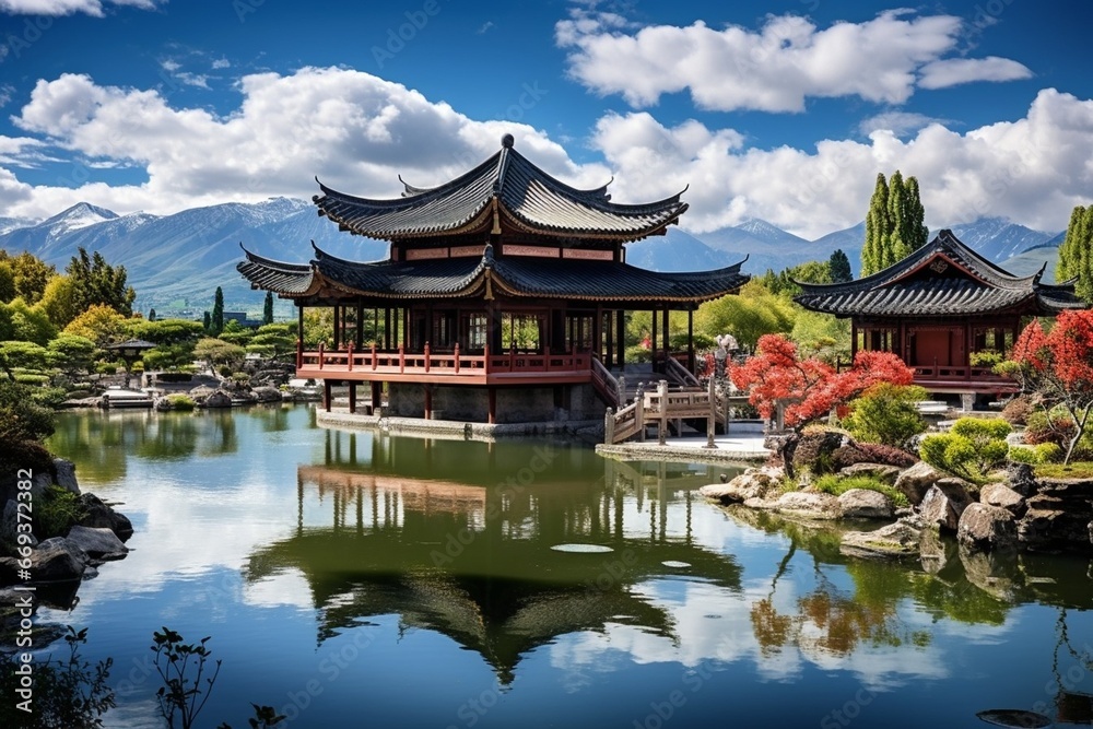 Generative AI : the most beatitul photo shoot in Southwest China in Lijiang old town , Yunnan province China Generative AI : the most beatitul photo shoot in Southwest China in Lijiang old town , Yunnan province China