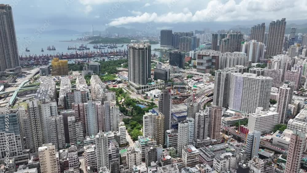 Drone aerial shot city Skyview in Nathan Road Tsim Sha Tsui Mong Kok Jordan Austin Yau Ma Tei Central Hong Kong , a commercial hub with the financial of the Victoria Harbour Drone aerial shot city Skyview in Nathan Road Tsim Sha Tsui Mong Kok Jordan Austin Yau Ma Tei Central Hong Kong , a commercial hub with the financial of the Victoria Harbour