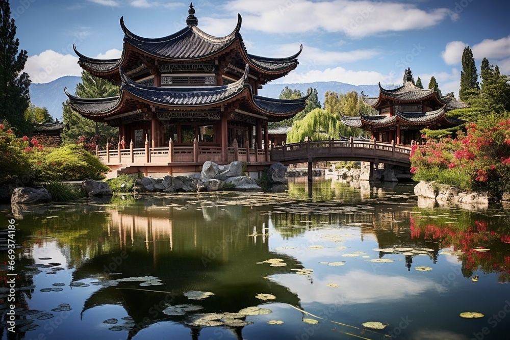 Generative AI : the most beatitul photo shoot in Southwest China in Lijiang old town , Yunnan province China Generative AI : the most beatitul photo shoot in Southwest China in Lijiang old town , Yunnan province China