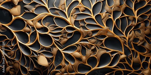 an artwork that mimics the organic shapes of nature. AI Generative