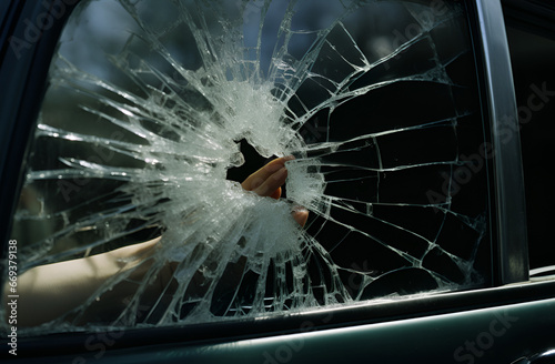 accident, car, broken glass, auto, windshield