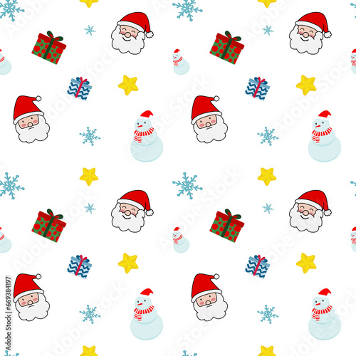 Christmas seamless pattern png 