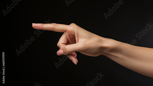Woman's Finger Pointing