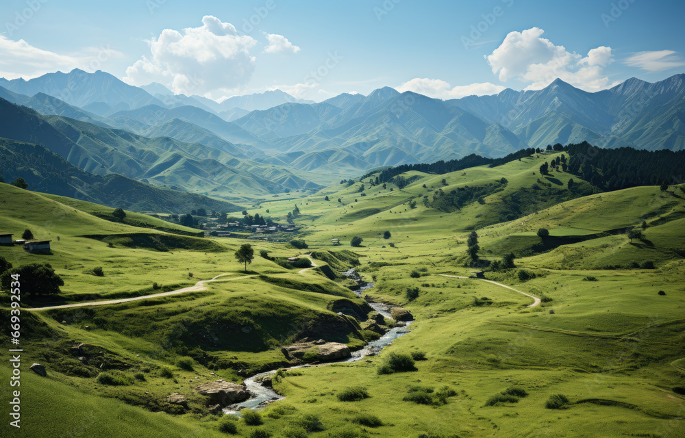 Fototapeta premium landscape in the mountains