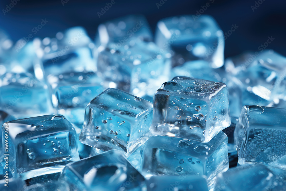 ice cubes on black background ice cubes on black background