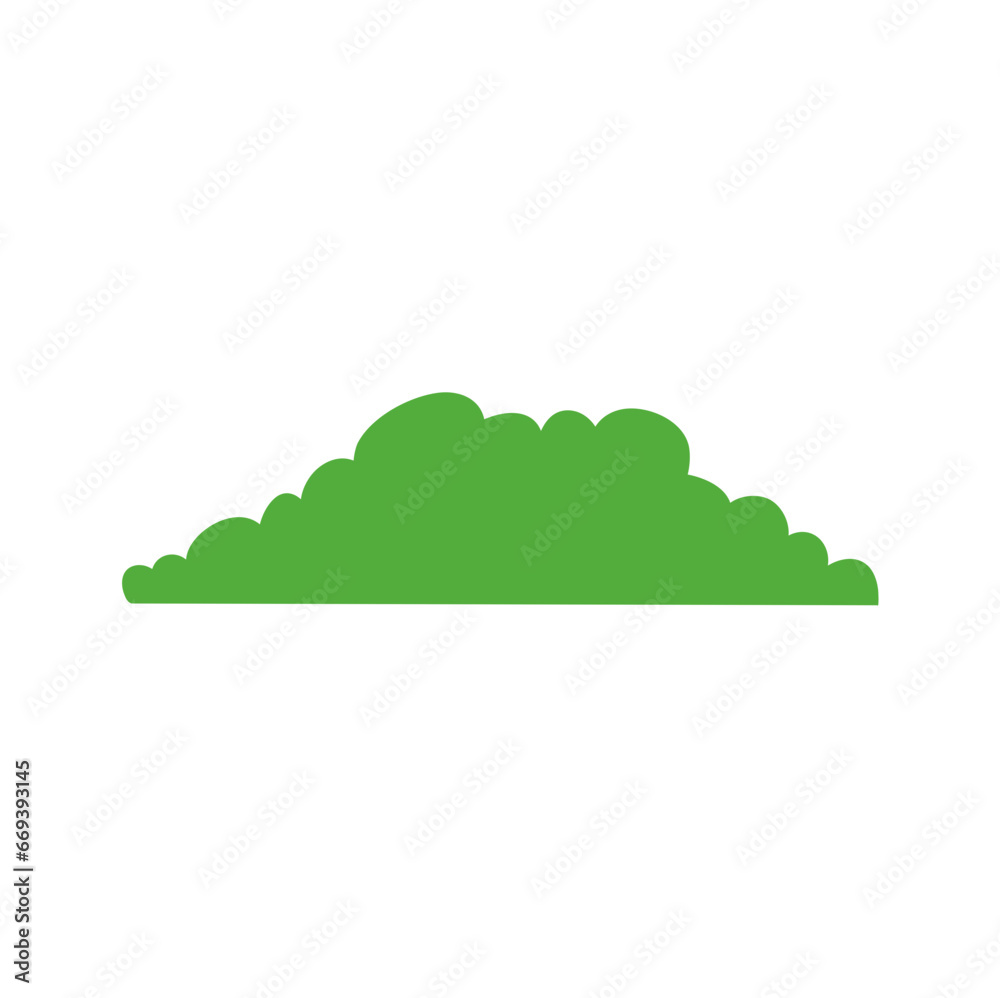 green grass bushes decorate environmental ecology cartoon scene green grass bushes decorate environmental ecology cartoon scene