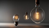 3D Rendering Magic: A Shining Lightbulb Amongst Shutdown Ones, a Symbol of Outstanding Solutions