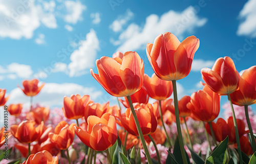 red and yellow tulips