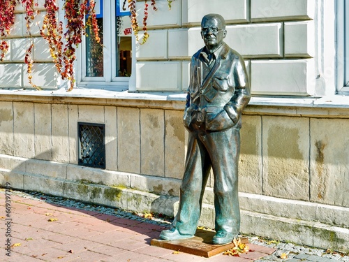  In 2012, a monument to the architect Władysław Beksiński, the author of the project for the former magistrate, was erected here, Sanok, Poland.