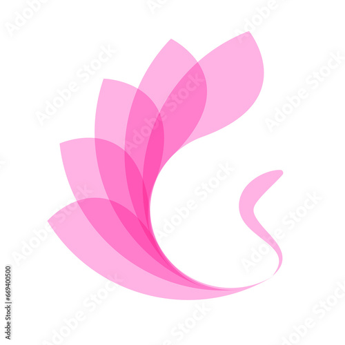 Vibrant Pink Logo Design Vector Art
