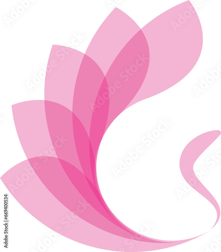 Vibrant Pink Logo Design Vector Art