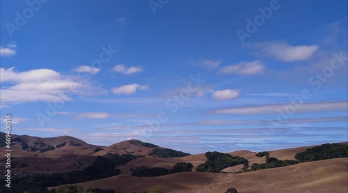 California charm: rolling hills in golden hues
