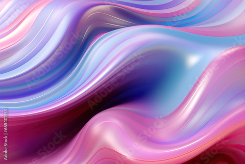 Iridescent Harmony: Abstract Wavy Multi-Colored Background