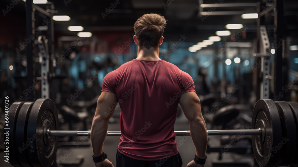 Demonstrating strength in weight lifting at the gym Demonstrating strength in weight lifting at the gym