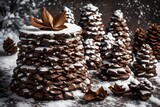 christmas cookies on a snow
