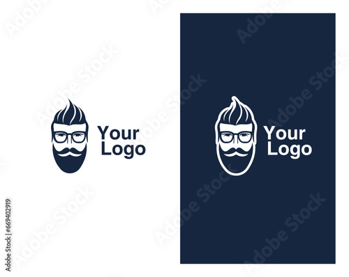 logo of man handsome hairstyle   (ID: 669402919)