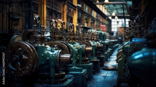 The harmonious hum of machines in a large factory © Malika