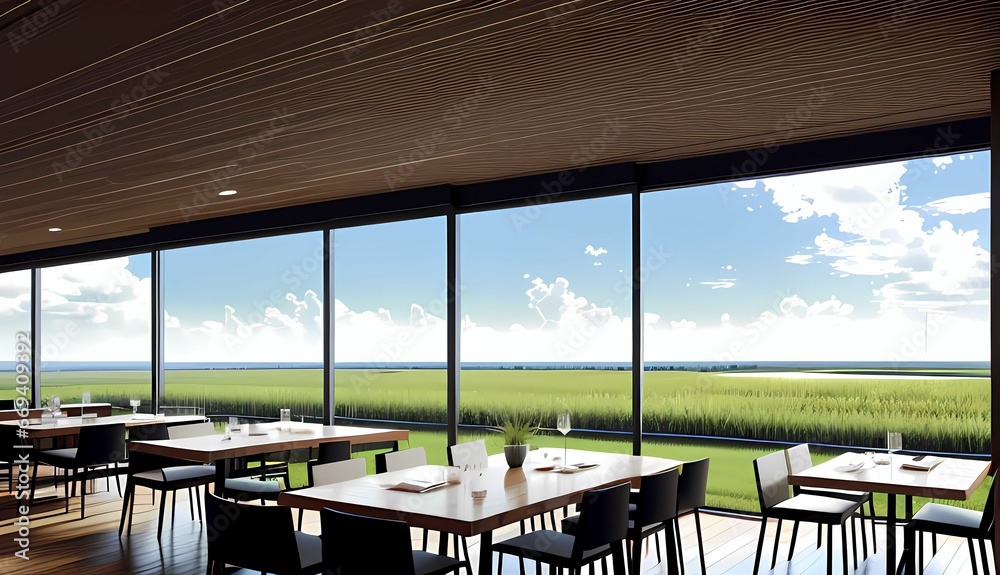 Modern Dining Experience with Sky View