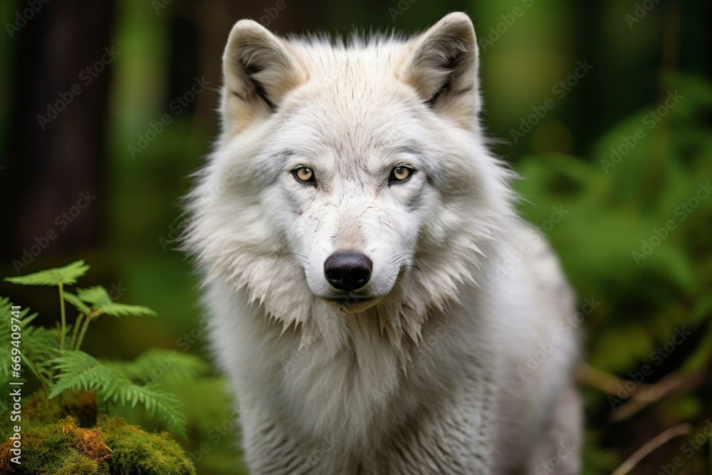 region wolf canis lupus cute white wolf region wolf canis lupus cute white wolf