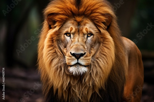 large african lion captured in a photograph © franck