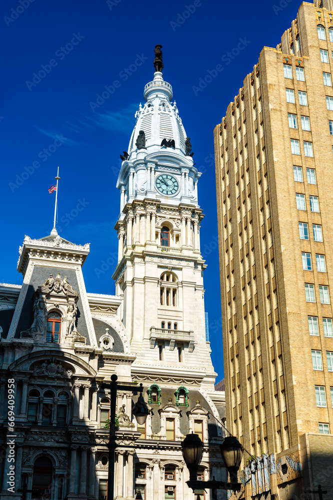 City Hall Tower in Philadelphia - Pennsylvania, United States