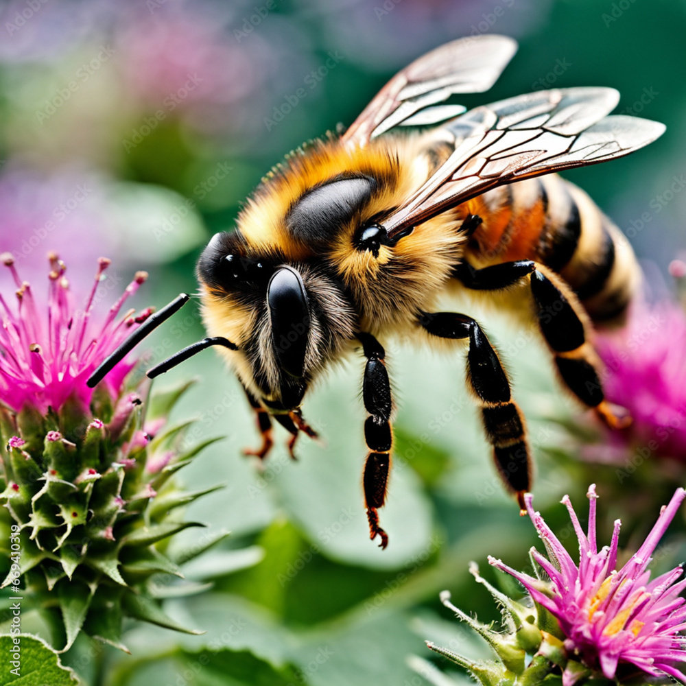 bee on a flower bee on a flower